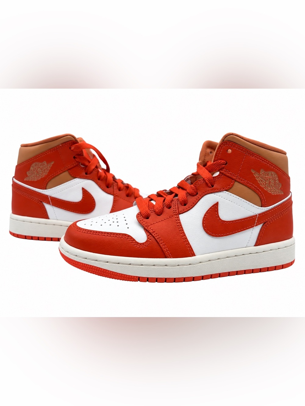 Nike Air Jordan 1 Mid 'Cosmic Clay' Women's 5.5 Summit White / Orange 🍊 NWOB